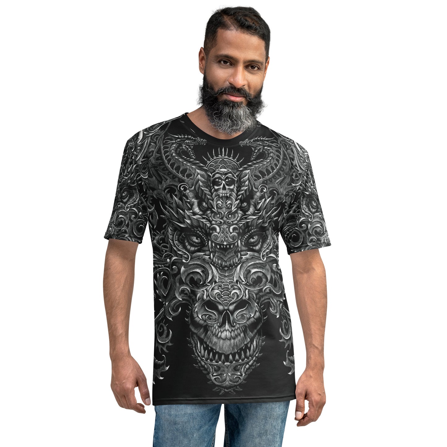 Ornate Dragon Men's t-shirt - Free USA Shipping
