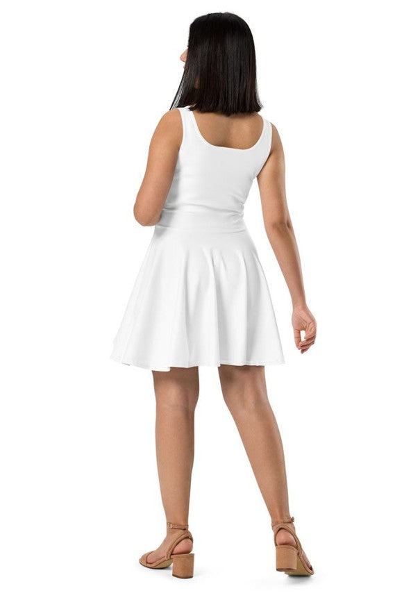 Strawberry Dragon Cotton Skater Dress - Free USA Shipping