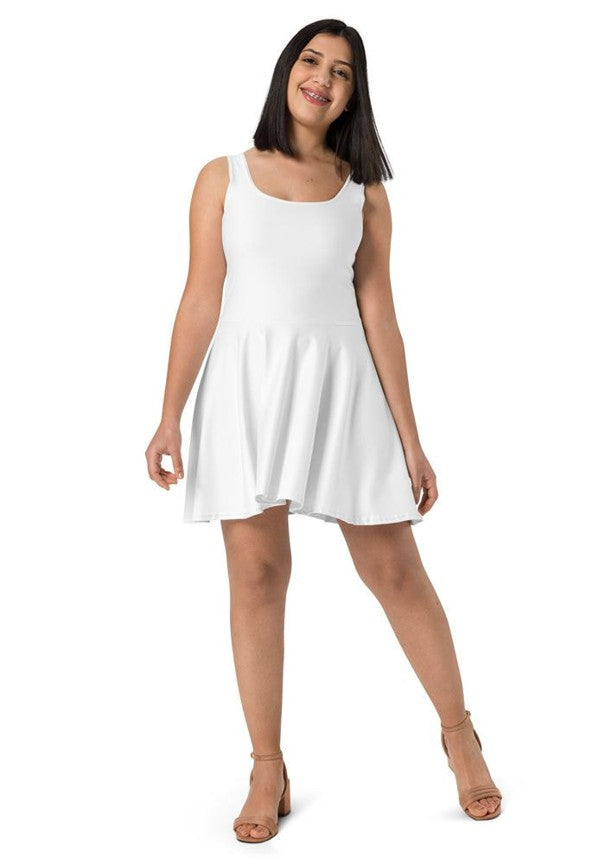 Strawberry Dragon Cotton Skater Dress - Free USA Shipping