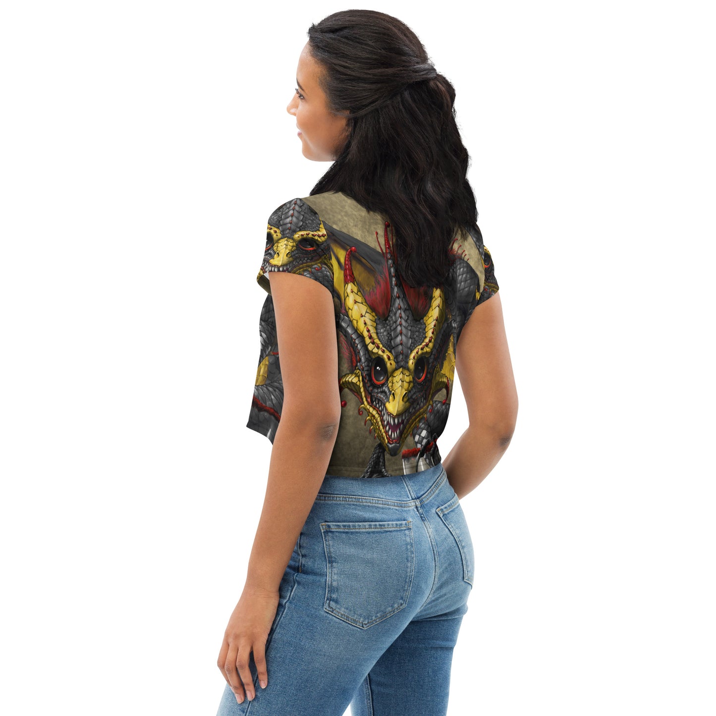 Joker Card All-Over Print Crop Tee - Free USA Shipping