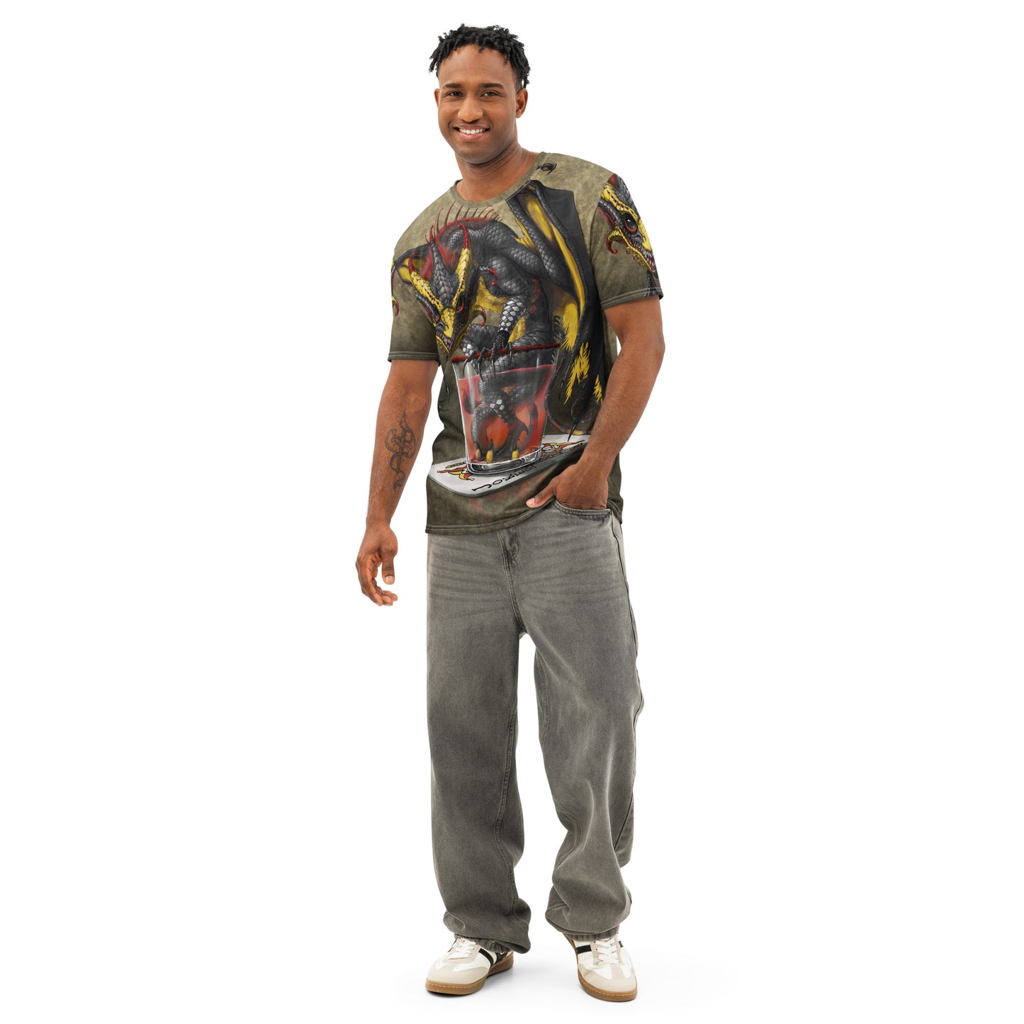 Joker Card Men’s cotton crew neck t-shirt - Free USA Shipping