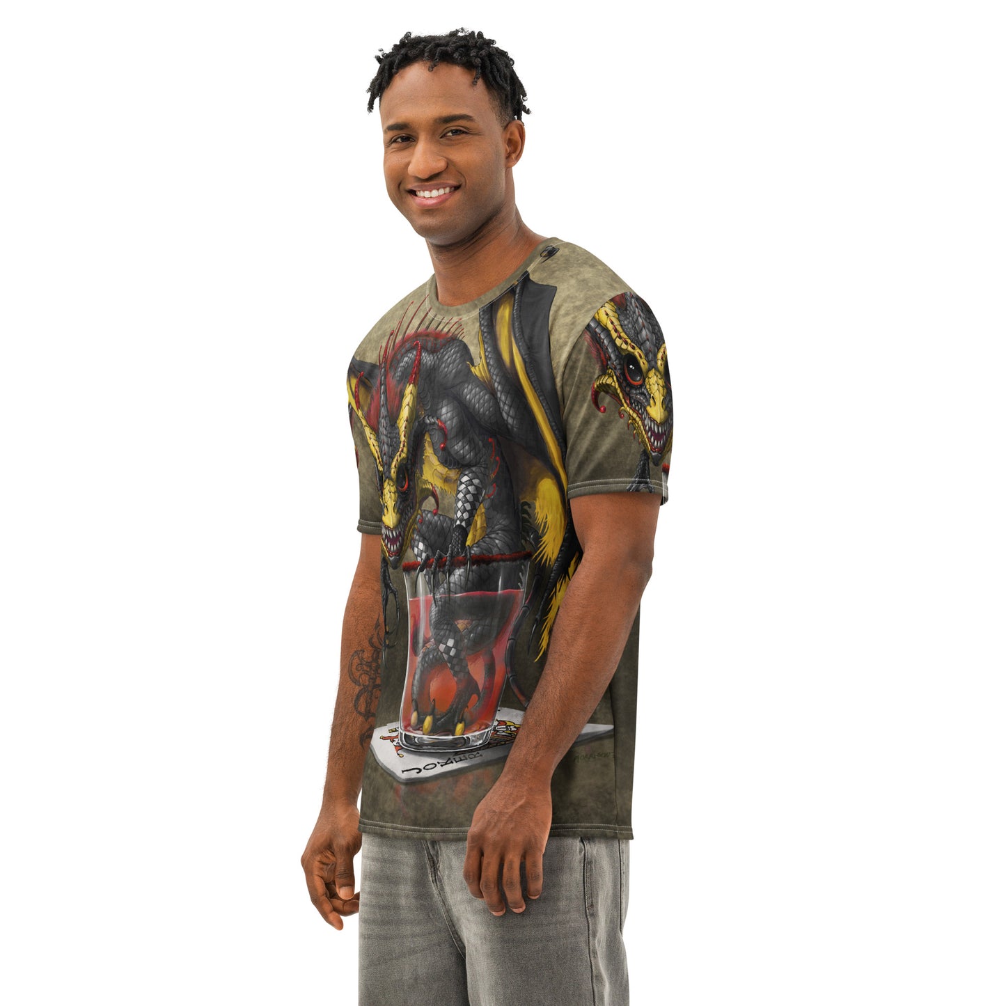 Joker Card Men’s cotton crew neck t-shirt - Free USA Shipping