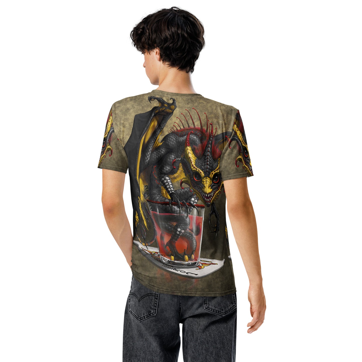Joker Card Dragon Men's t-shirt