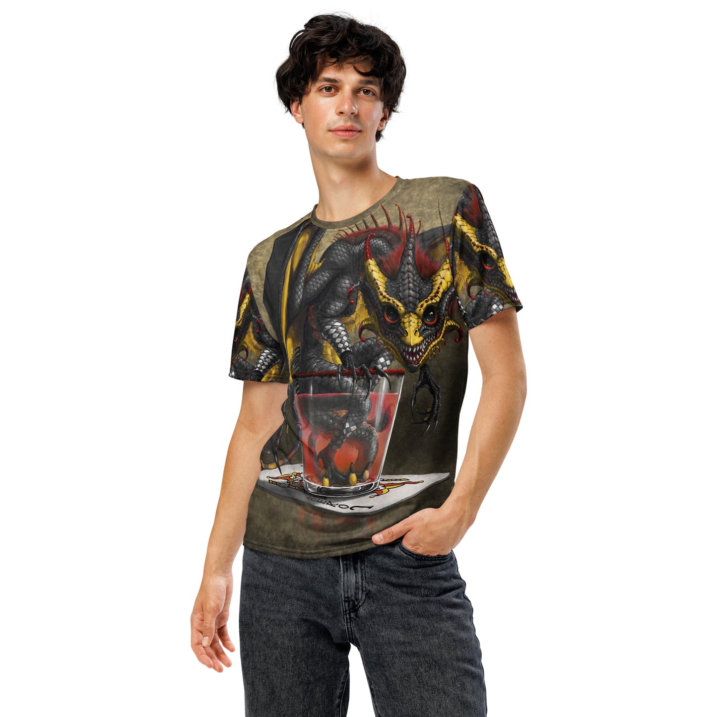 Joker Card Dragon Men's t-shirt