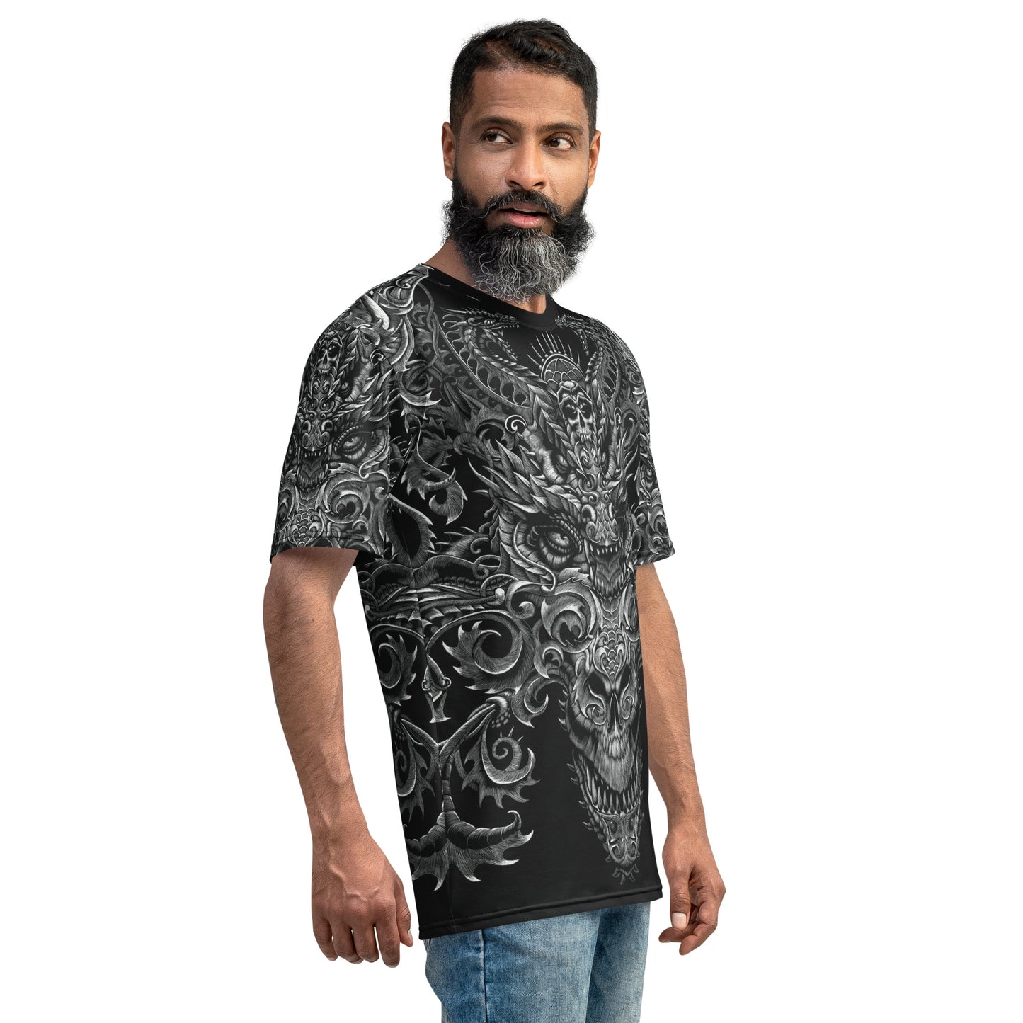 Ornate Dragon Men's t-shirt - Free USA Shipping