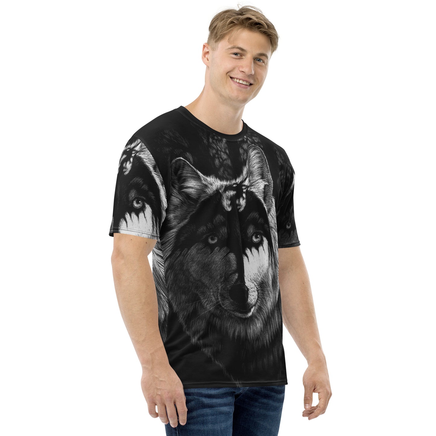 Dragon Wolf Men's t-shirt - Free USA Shipping