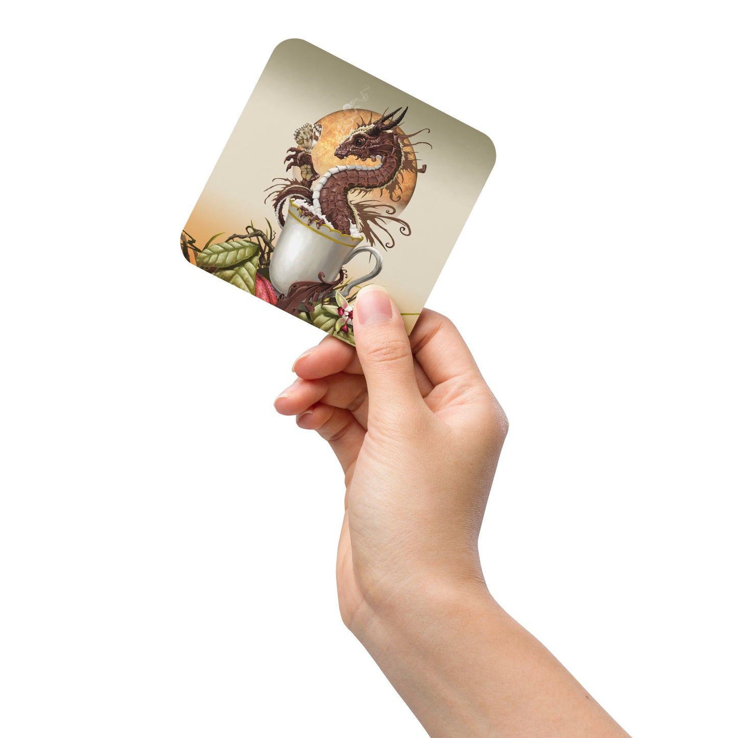 Hot Chocolate Cork-back coaster - Free USA Shipping - Buy 4 get 20% off using code coaster4