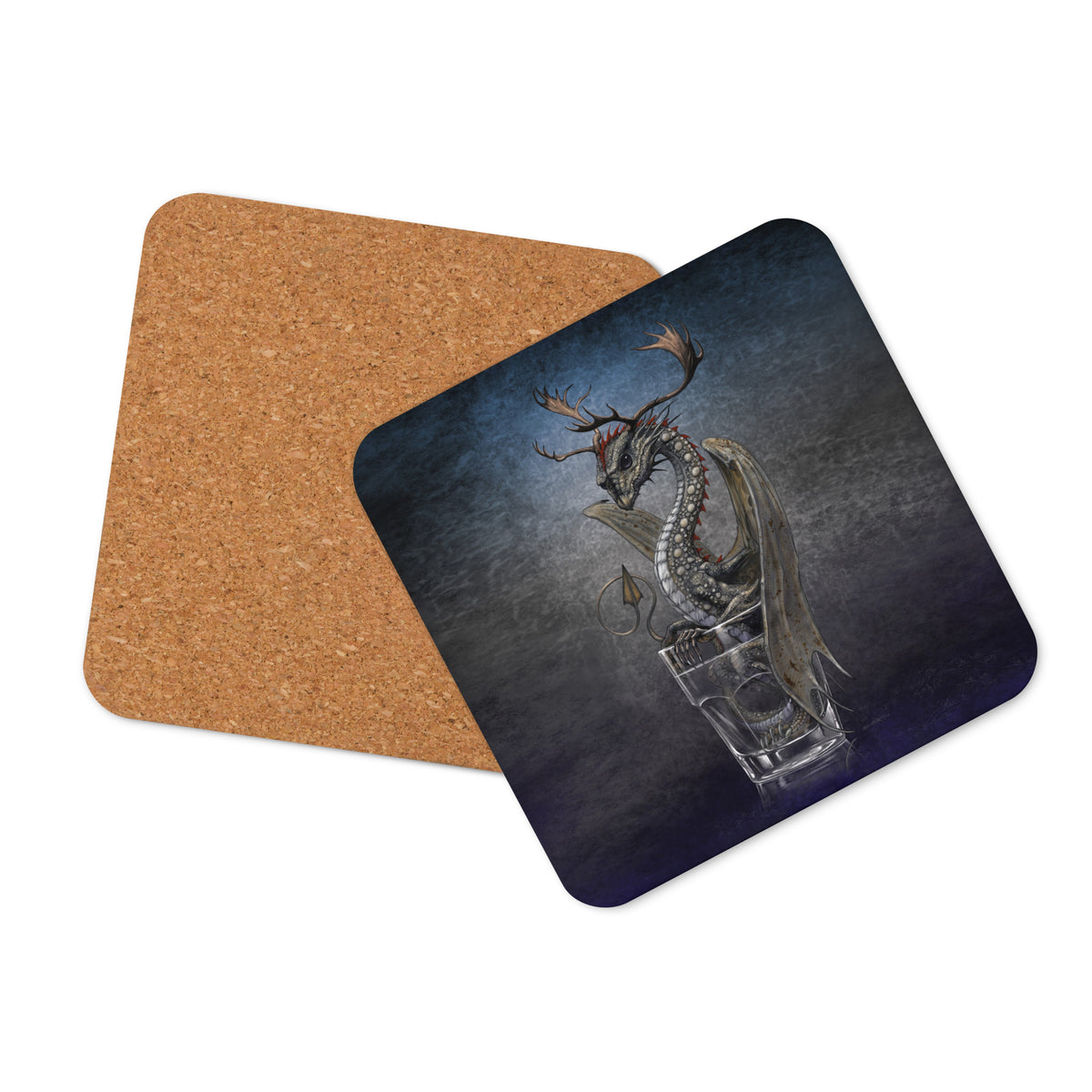 Vodka Dragon Cork-back coaster - Free USA Shipping - Buy 4 get 20% off using code coaster4
