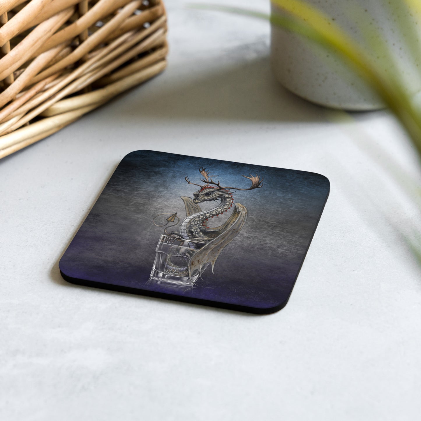 Vodka Dragon Cork-back coaster - Free USA Shipping - Buy 4 get 20% off using code coaster4
