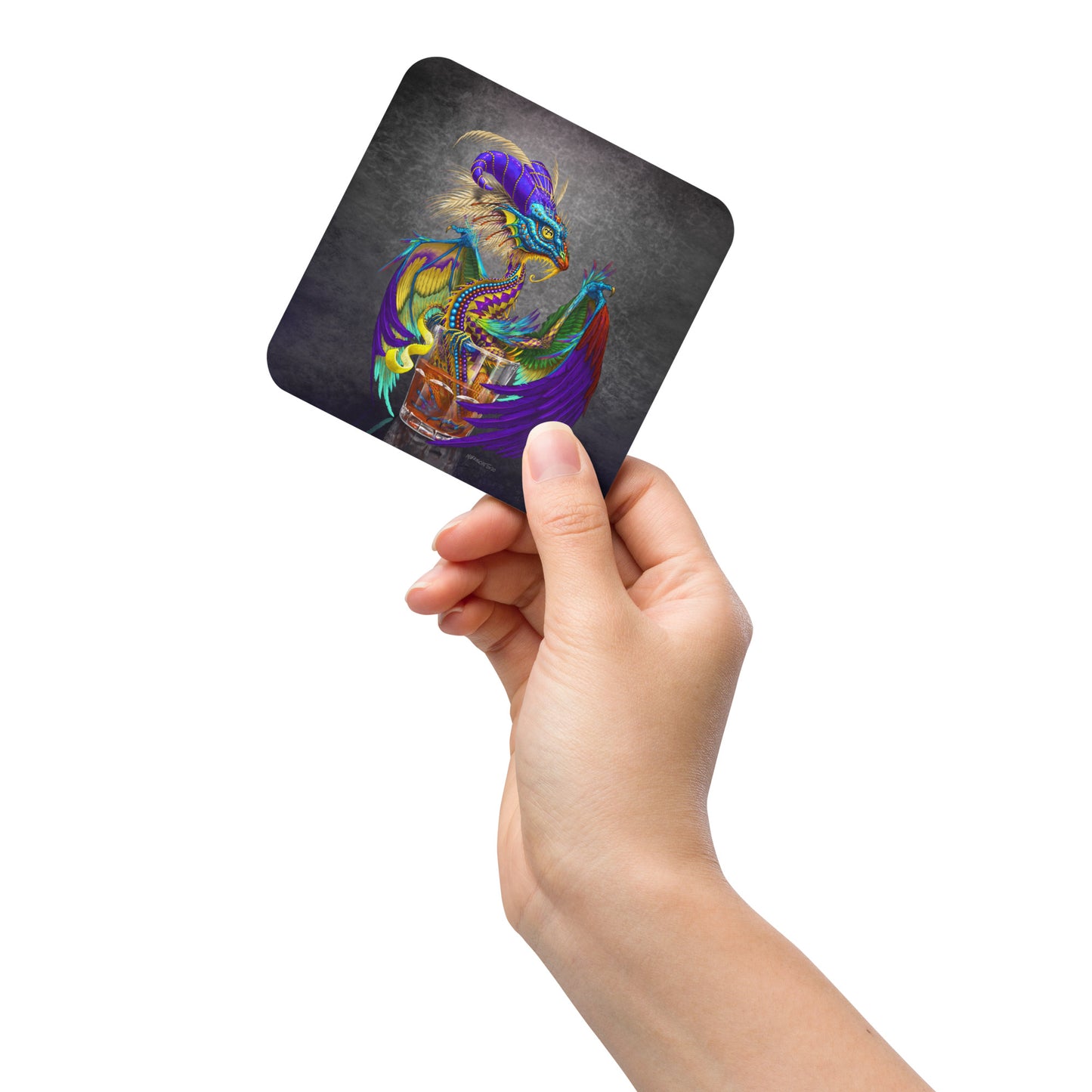 Sazerac Dragon Cork-back coaster - Free USA Shipping - Buy 4 get 20% off using code coaster4