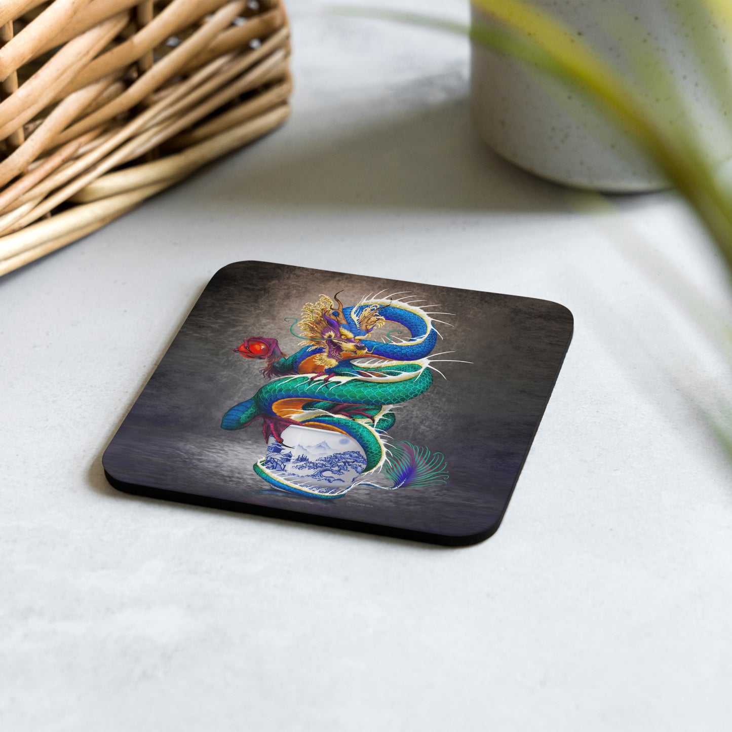 Sake Cork-back coaster - Free USA Shipping - Buy 4 get 20% off using code coaster4