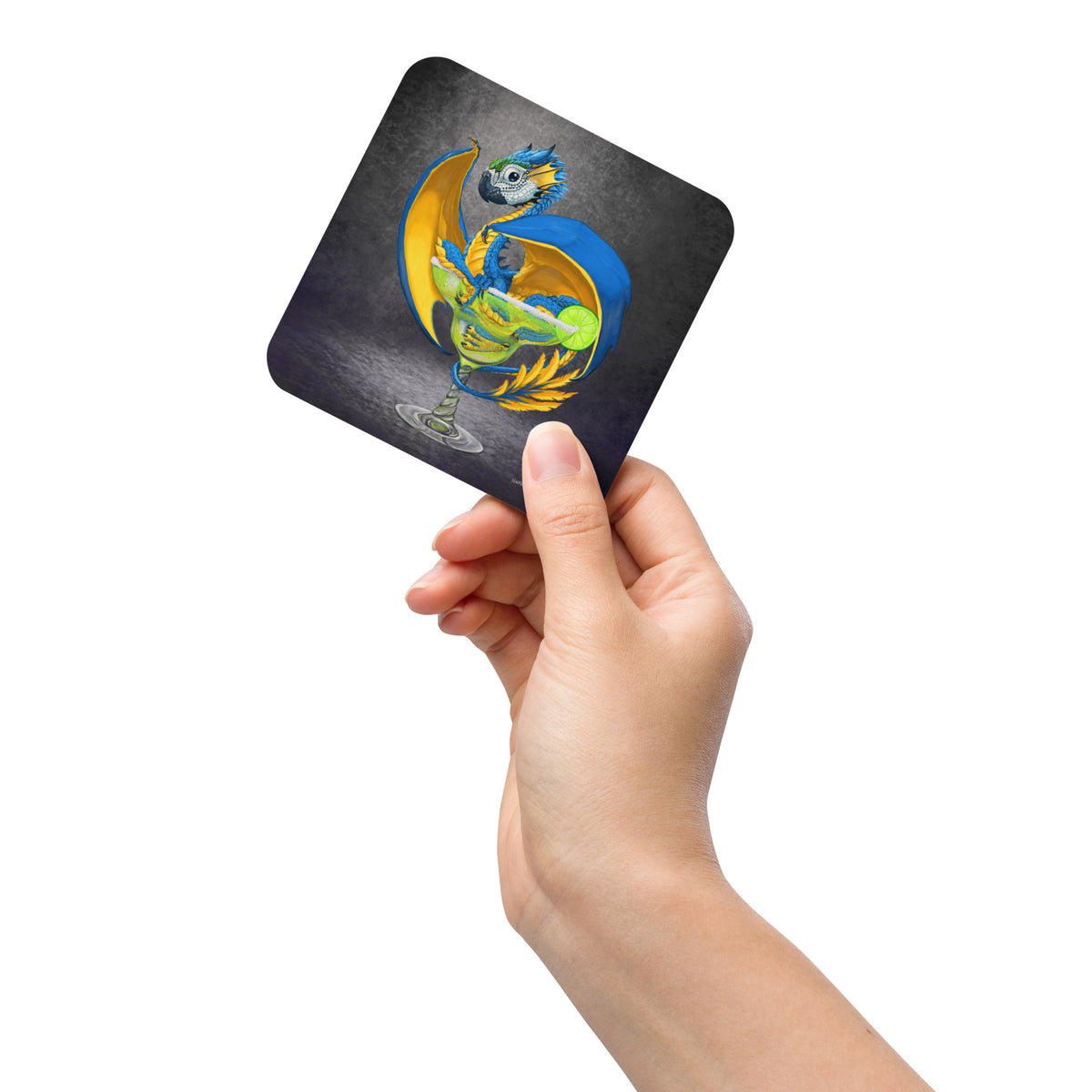 Margarita Dragon Cork-back coaster - Free USA Shipping - Buy 4 get 20% off using code coaster4