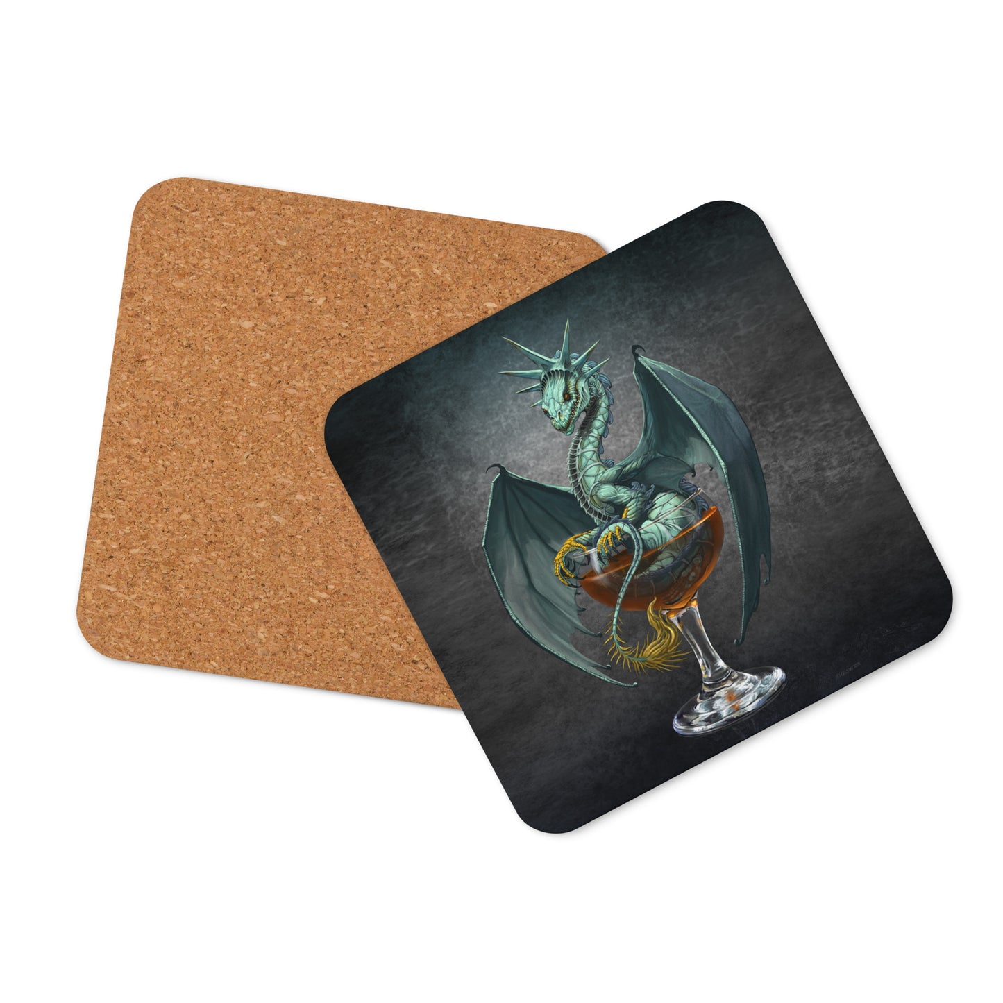 Manhattan Dragon Cork-back coaster - Free USA Shipping - Buy 4 get 20% off using code coaster4