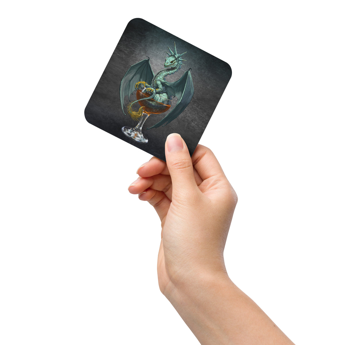 Manhattan Dragon Cork-back coaster - Free USA Shipping - Buy 4 get 20% off using code coaster4