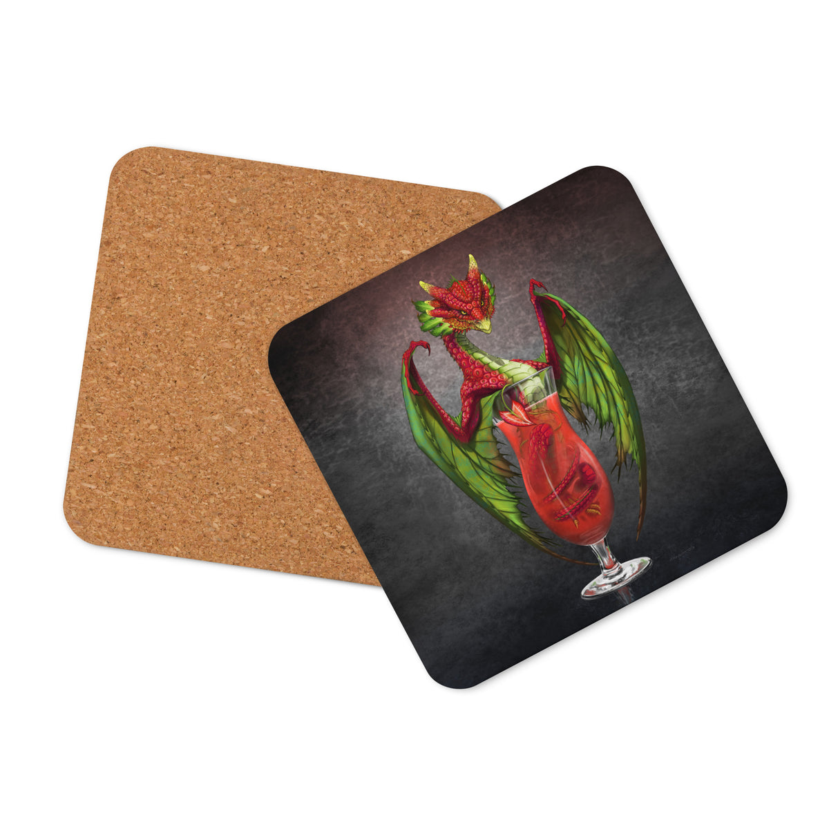 Daiquiri Dragon Cork-back coaster - Free USA Shipping - Buy 4 get 20% off using code coaster4