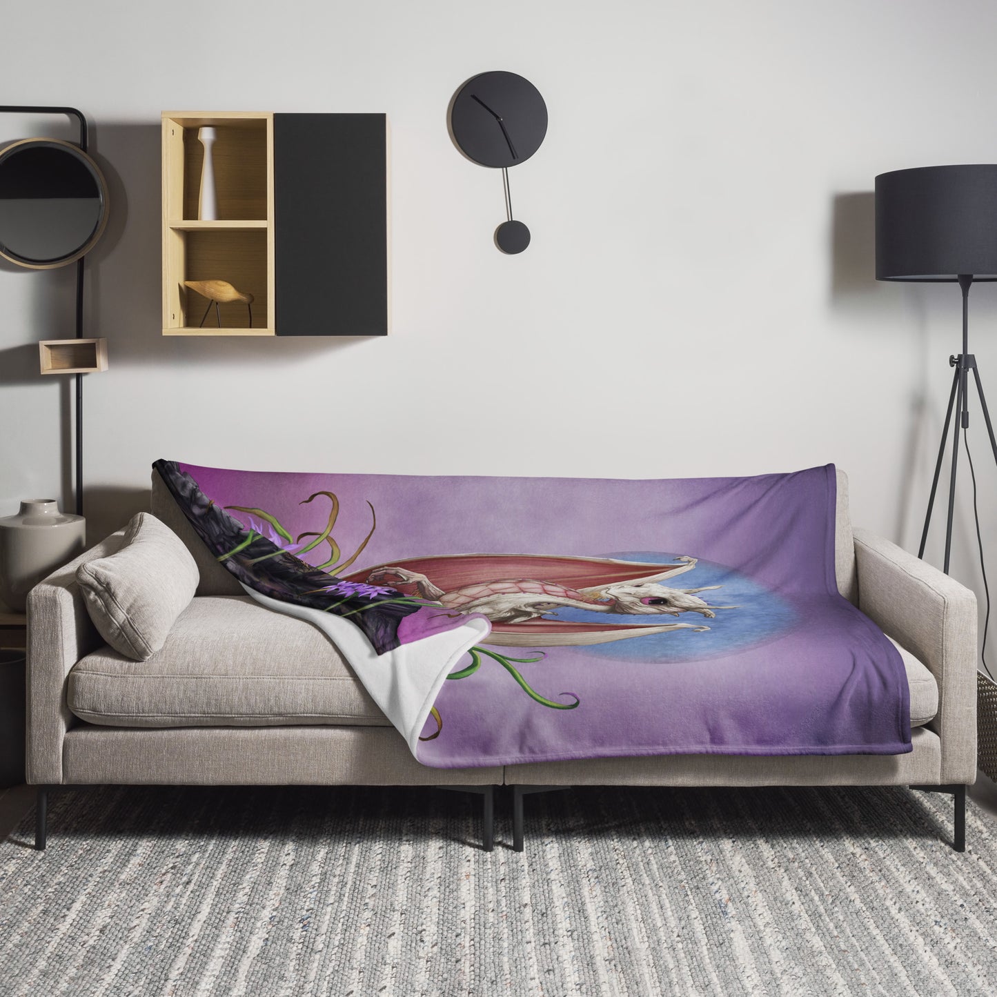 Garlic Dragon Throw Blanket - Free USA Shipping