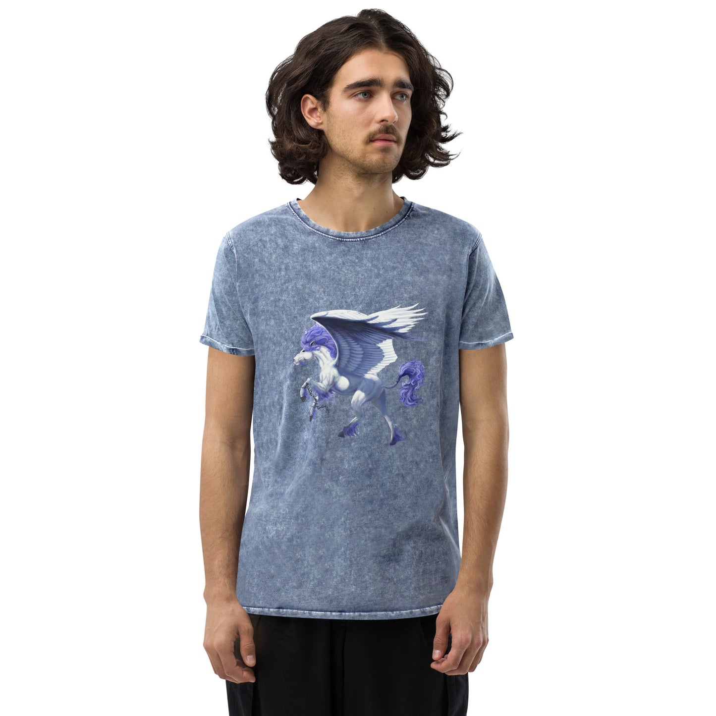 Pegasus Unchained Denim Look Unisex T-Shirt - Free USA Shipping