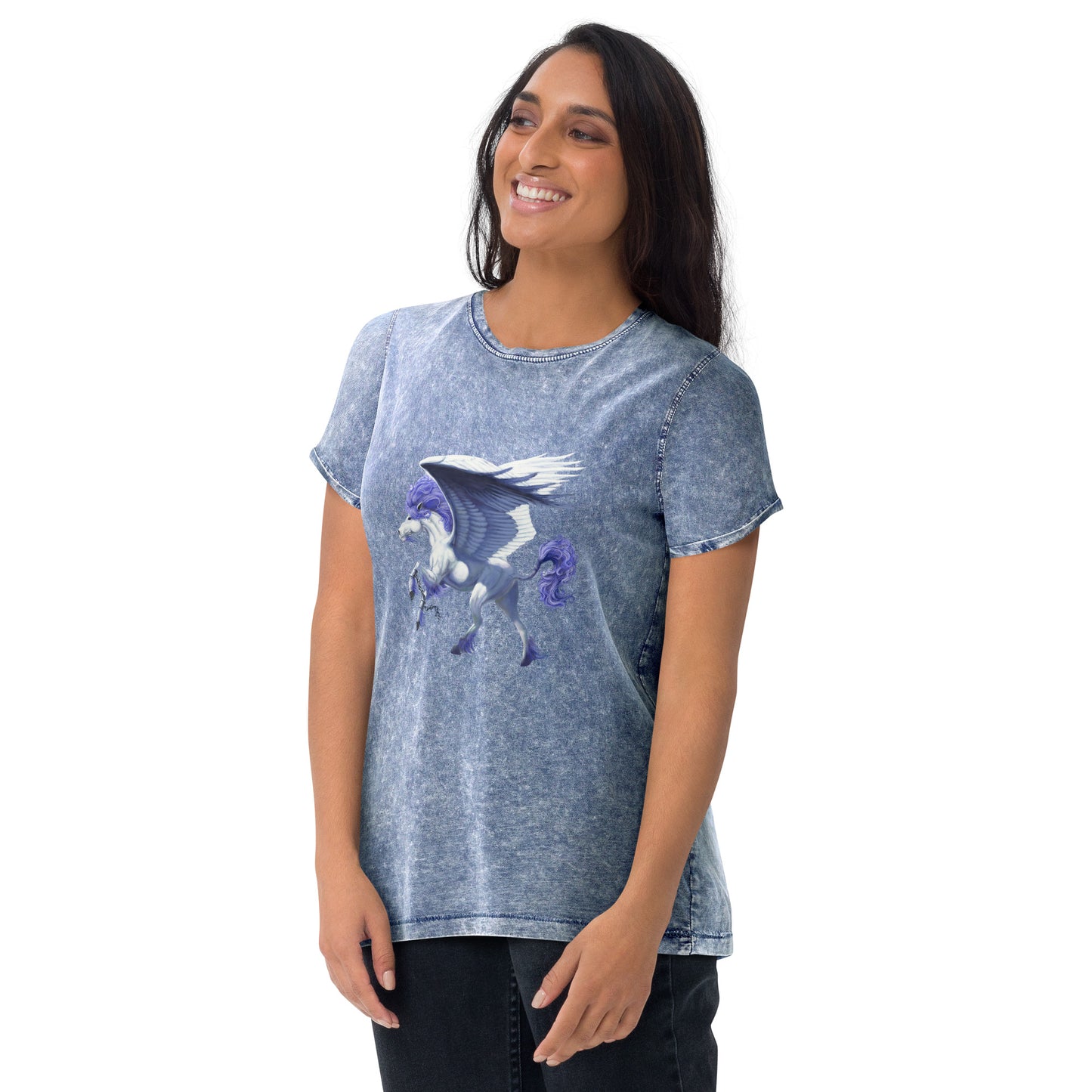 Pegasus Unchained Denim Look Unisex T-Shirt - Free USA Shipping
