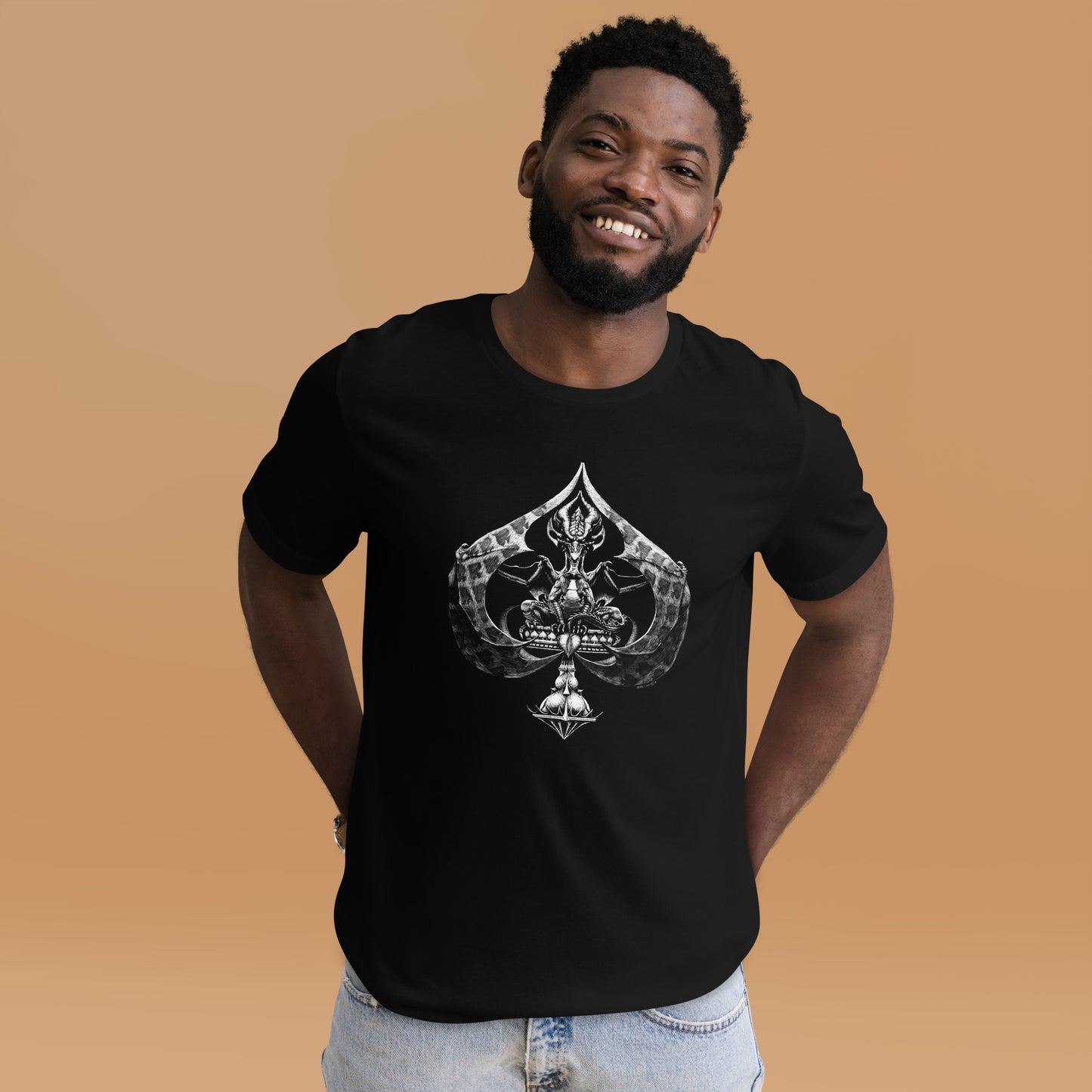 Dragon of Spades Unisex t-shirt - Free Shipping