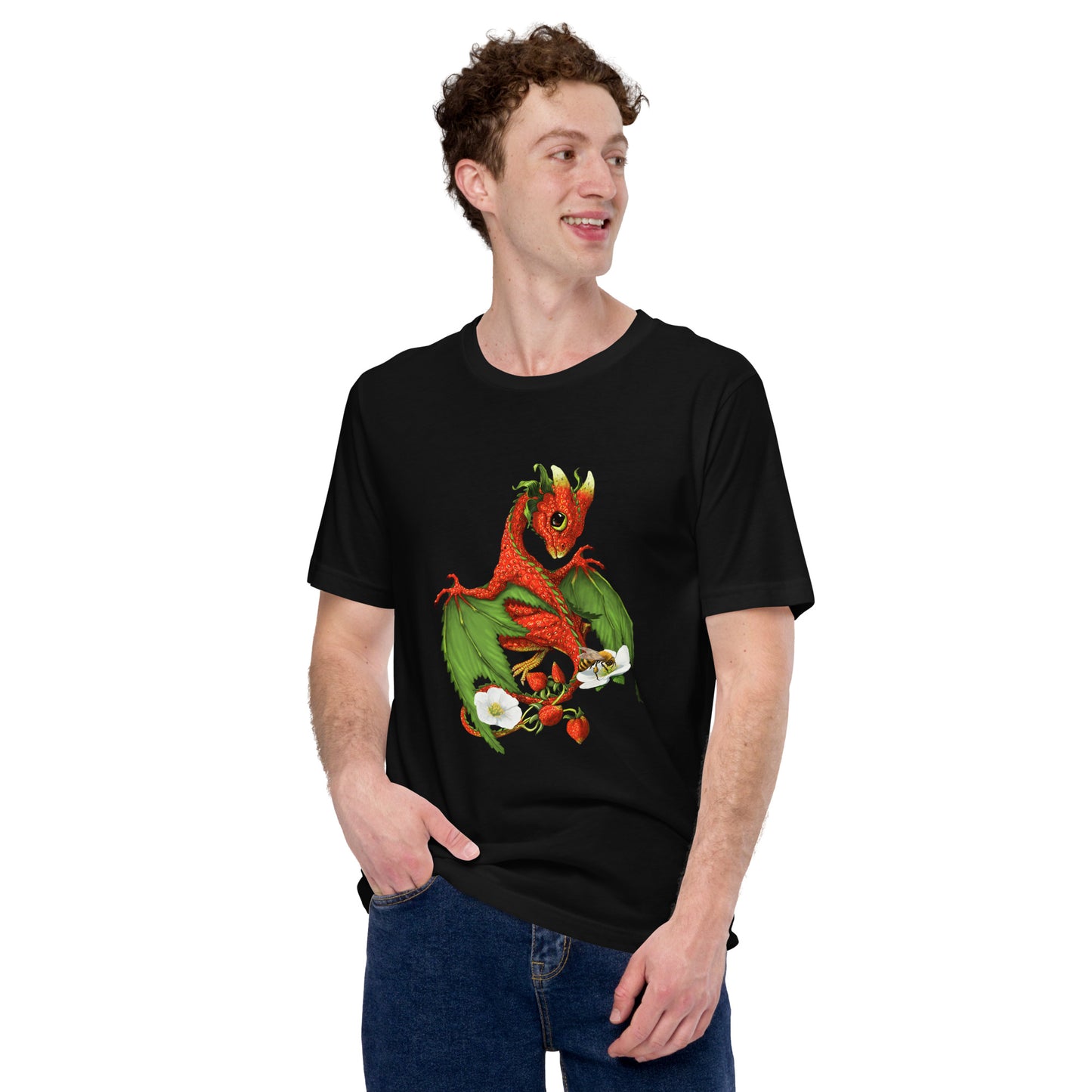 Strawberry Dragon Unisex t-shirt - Free USA Shipping