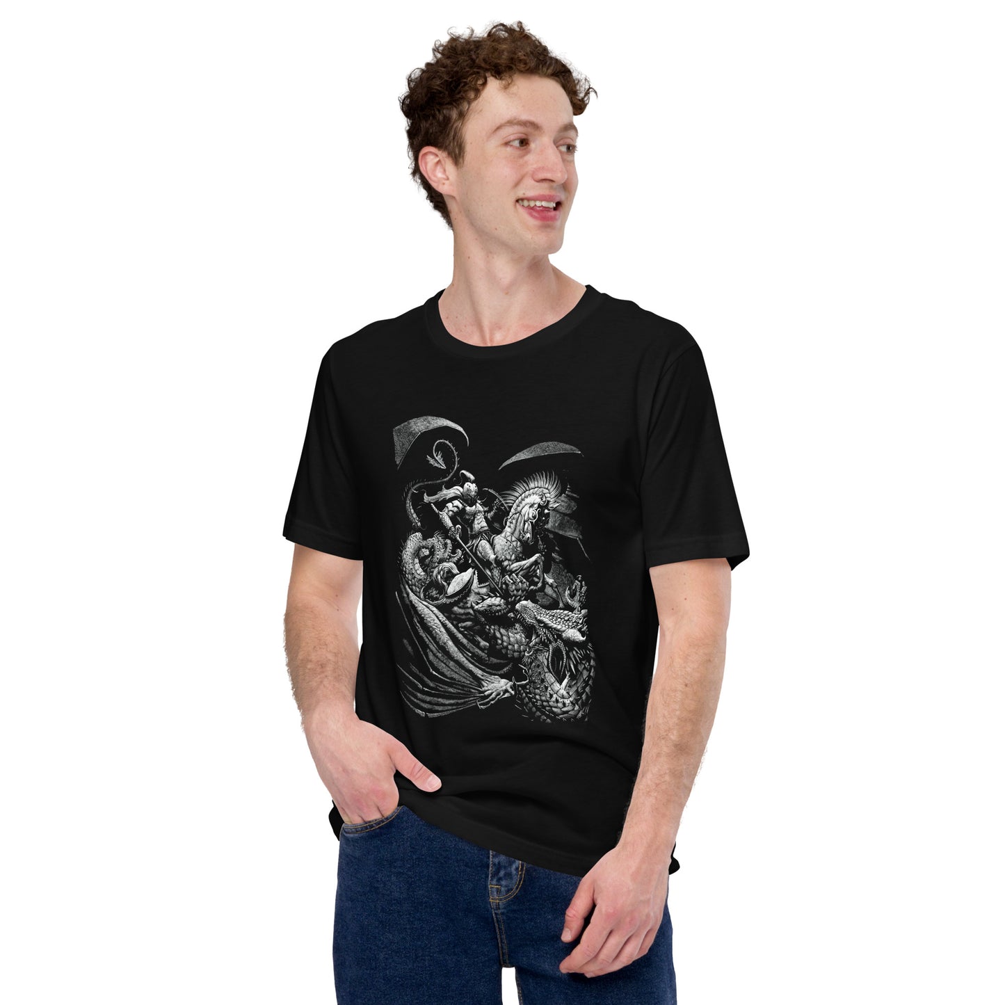 St George and the Dragon Unisex t-shirt - Free USA Shipping