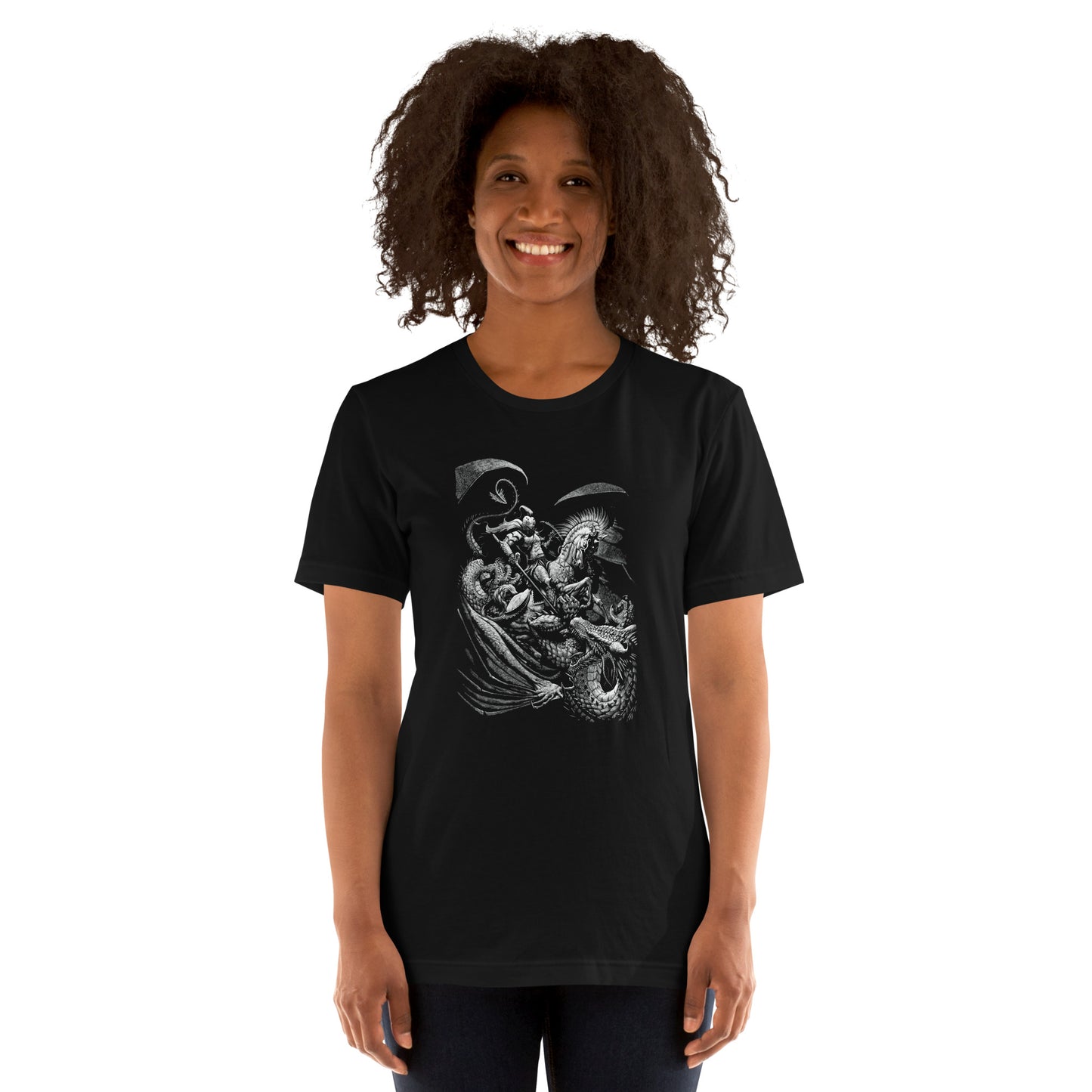 St George and the Dragon Unisex t-shirt - Free USA Shipping