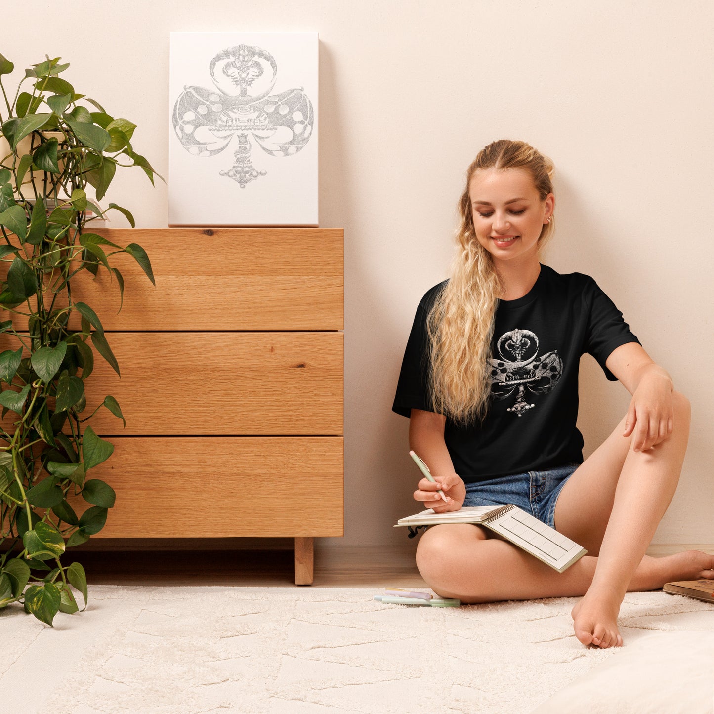 Dragon of Clubs Unisex t-shirt - Free USA Shipping