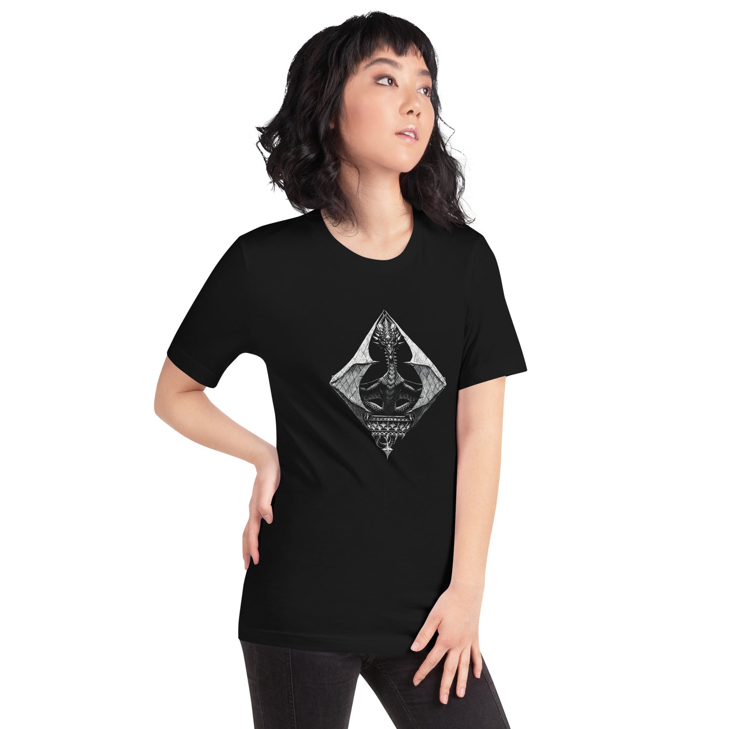 Dragon of Diamonds Unisex t-shirt - Free USA Shipping